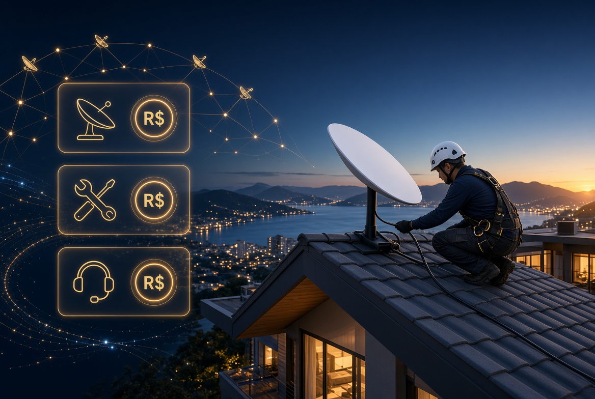 Quanto custa instalar Starlink: kit, instalação e configuração